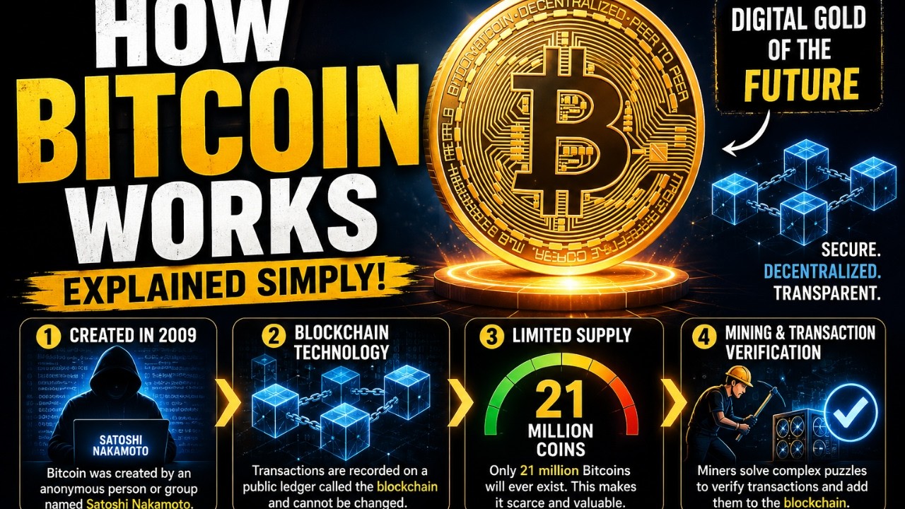 How Bitcoin Works Explained Simply | Blockchain, Mining, and Digital
