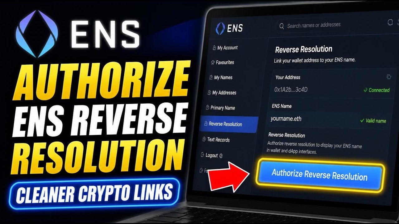 How to authorize ENS reverse resolution for cleaner crypto links