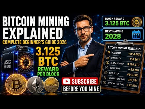 ⛏️ Bitcoin Mining Explained for Beginners — Complete Guide 2026.
