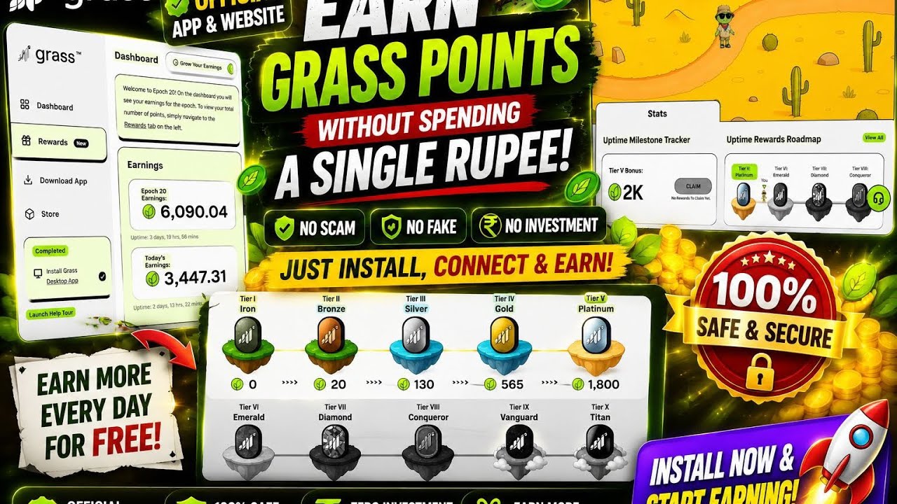 GRASS Token Mining Guide: Get 3X Rewards on Mobile! 🚀