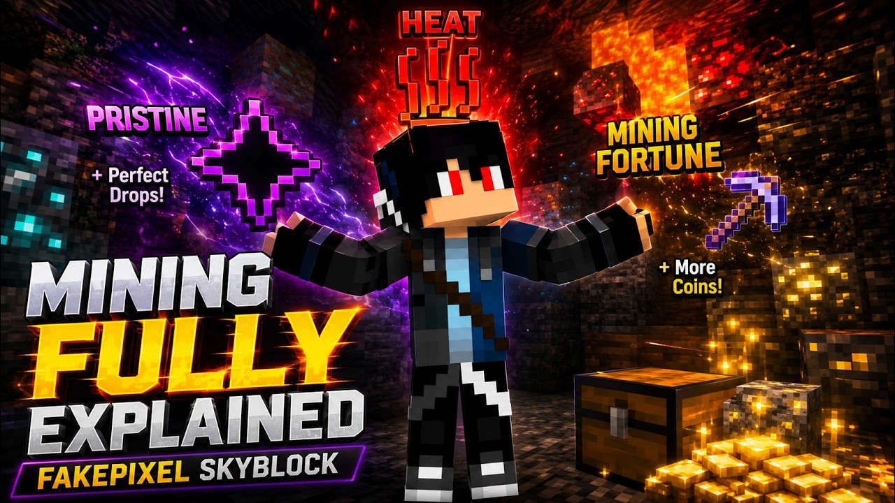 Mining Fully Explained! 💎 Fakepixel Skyblock Mining Guide (Pristine, Heat