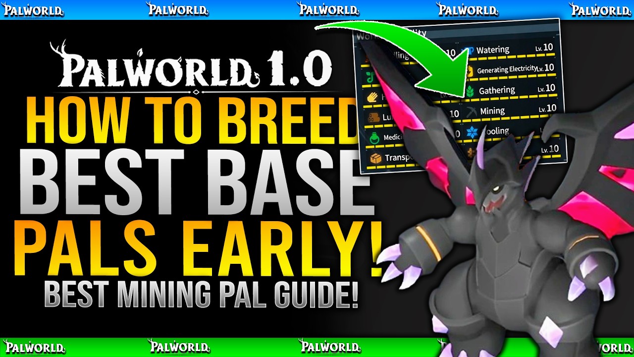 How To Breed BEST MINING Base Worker Pals EARLY in