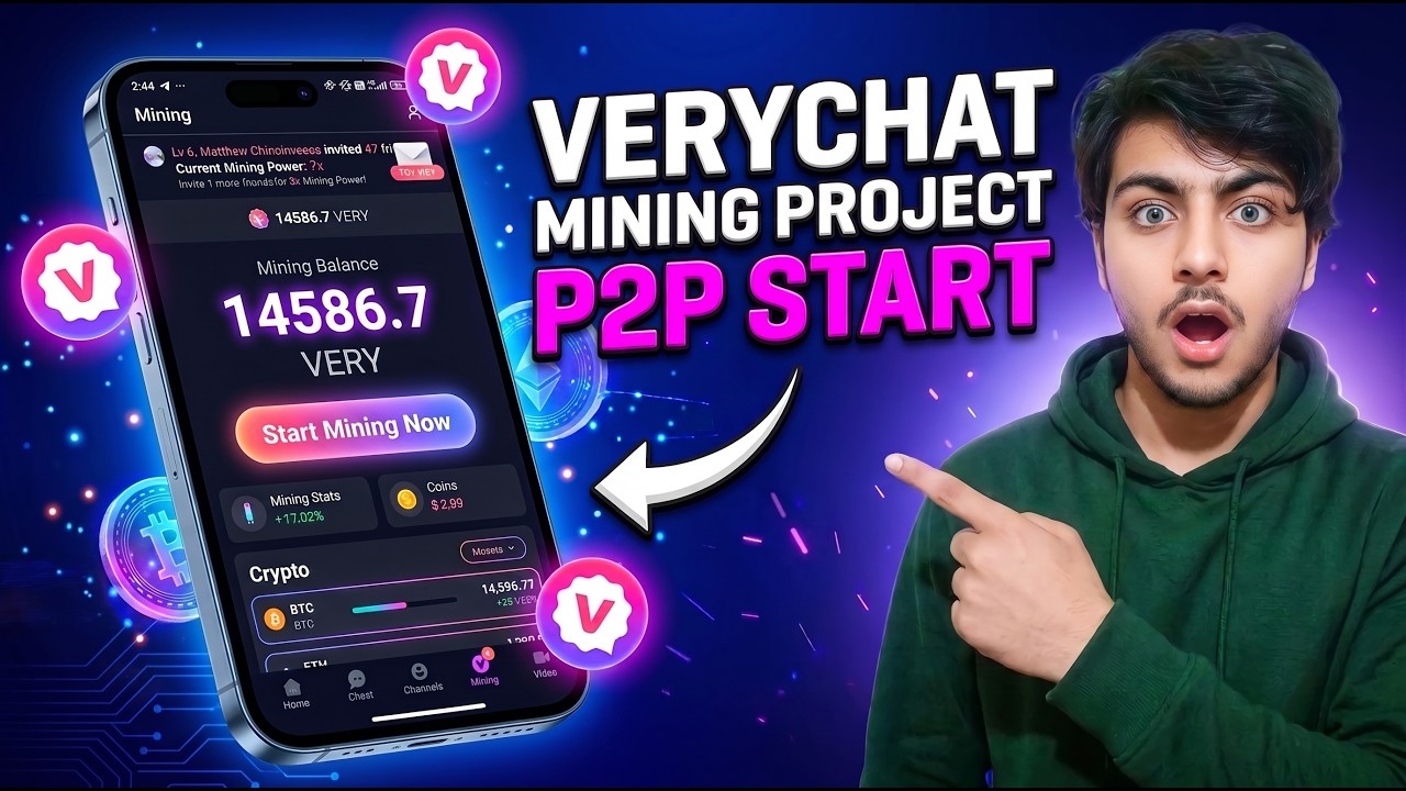 How to Earn Money with VeryChat Mining Project | Complete