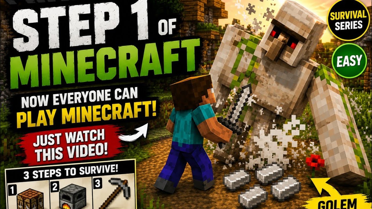 How to Start Minecraft Survival the right Way For Beginners!