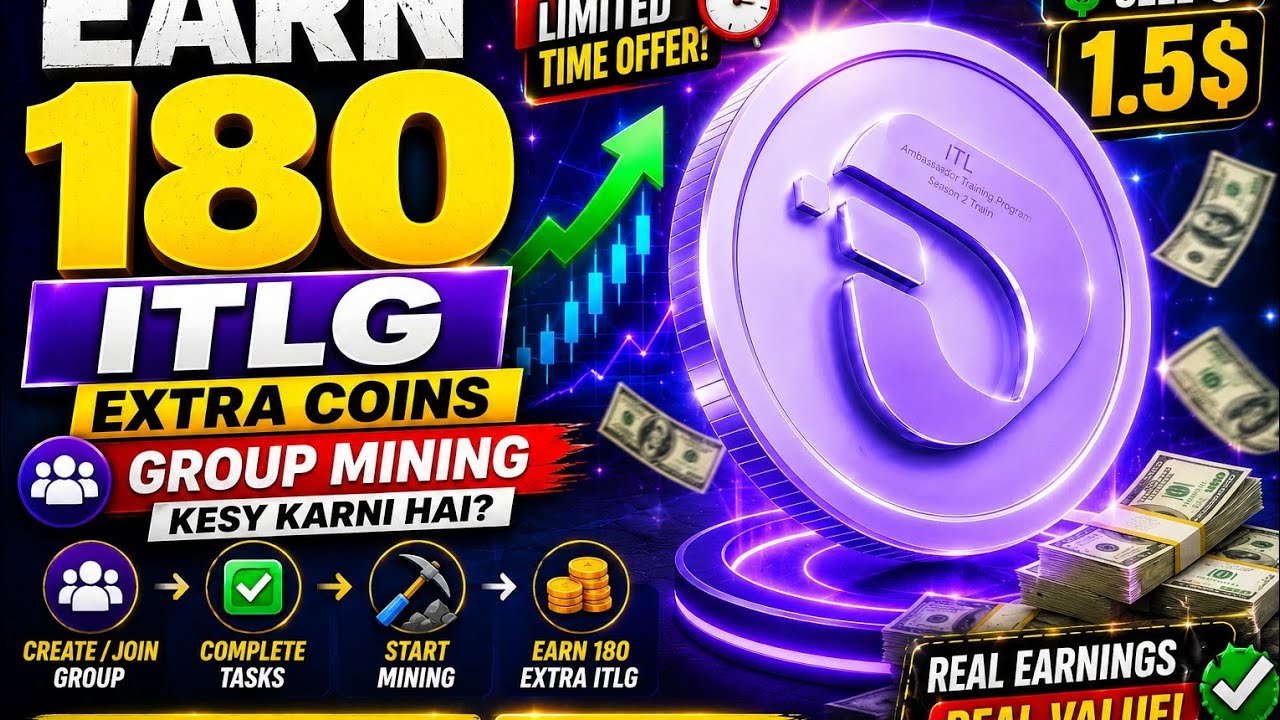 ITLG Group Mining Full Guide | Earn 180 Extra ITLG