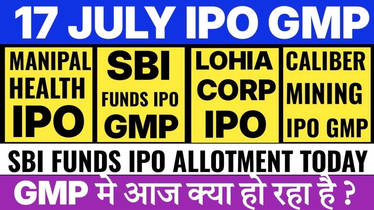 SBI Funds Management IPO GMP | Caliber Mining IPO GMP