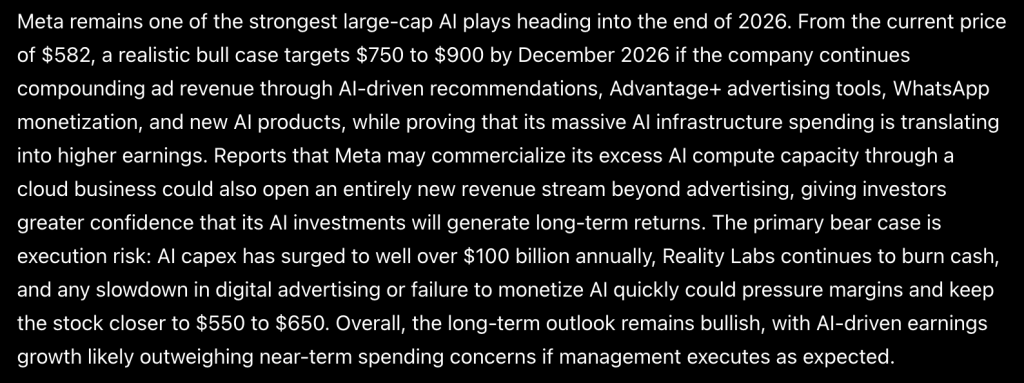 Sam Altman ChatGPT AI Predicts Massive Meta Platforms Stock Price Surge by 2026