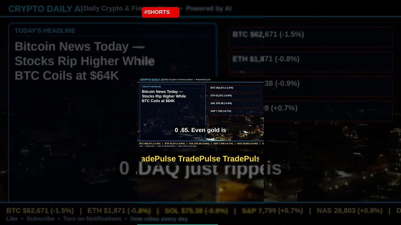 Bitcoin News Today — Stocks Rip Higher While BTC Coils