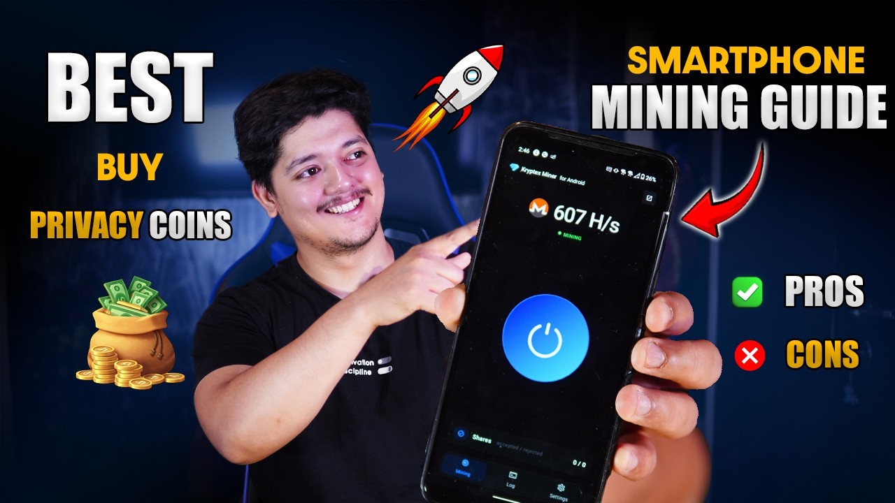 Guide Mine XMR/Bitcoin On Smartphone - Low Fees, Fast Execution