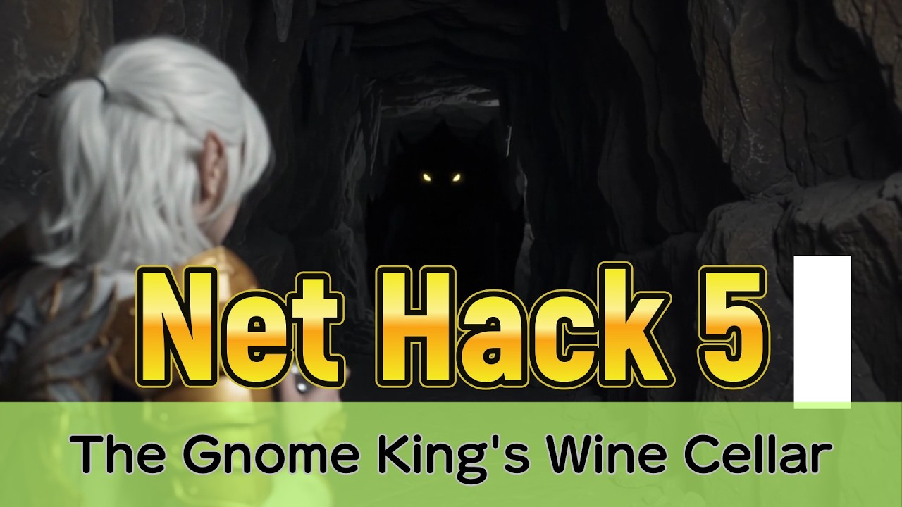 #NetHack 5 for Beginners — The Gnome King's Wine Cellear.