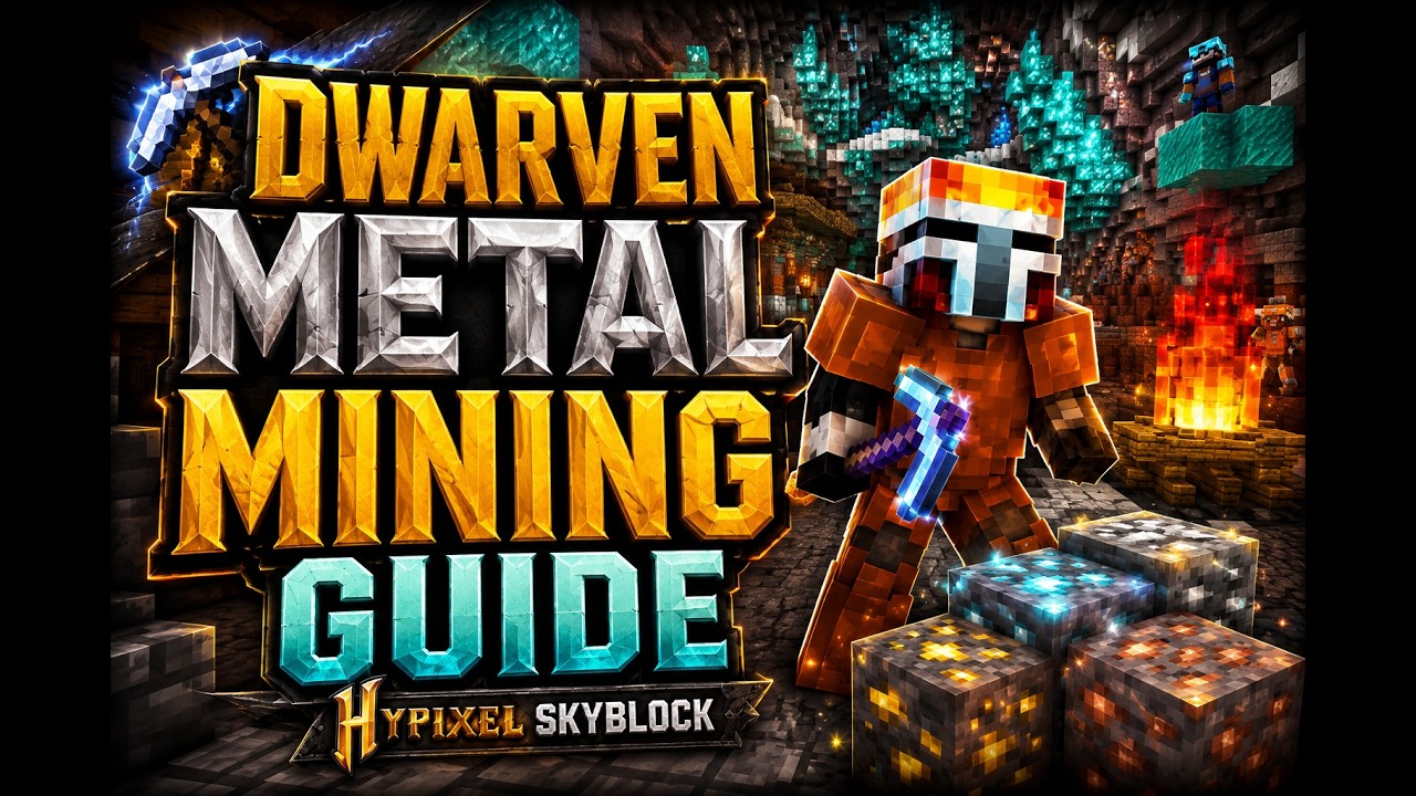 The Ultimate Beginner's Guide to Dwarven Metal Mining (Hypixel SkyBlock)