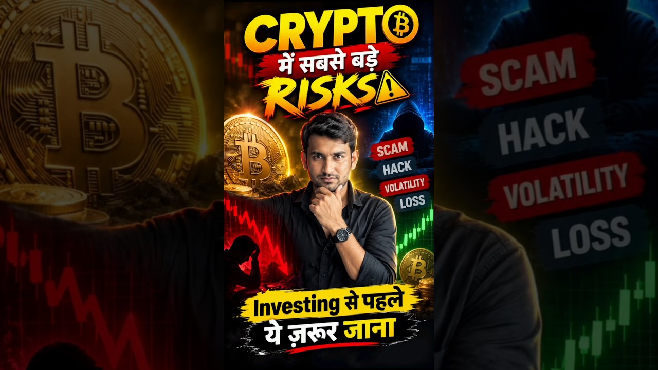 Crypto Ke Top Risks Kya Hain? | Beginner Guide #shorts