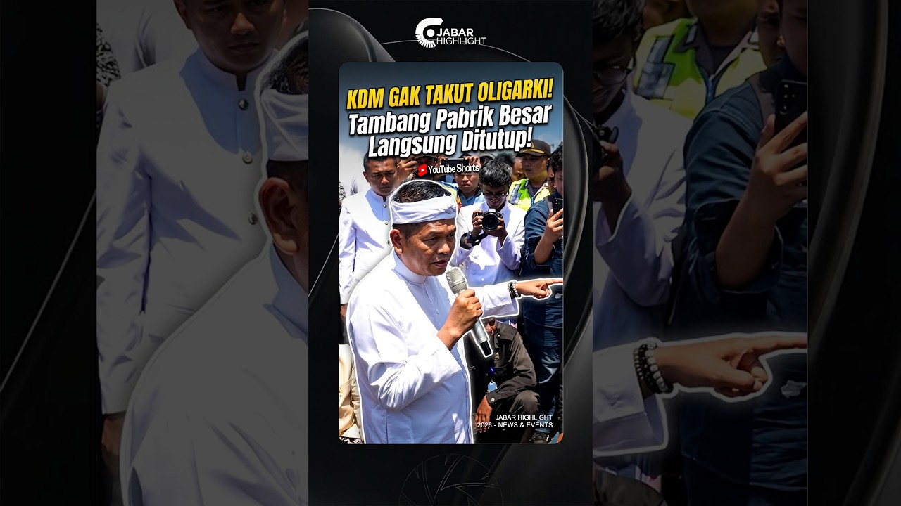 KDM Gak Takut Oligarki! Tambang Pabrik Besar Langsung Ditutup!! #dedimulyadi