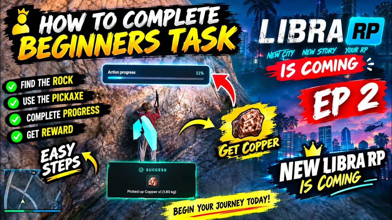 how to complete beginners task in LIBRA RP tasks mining