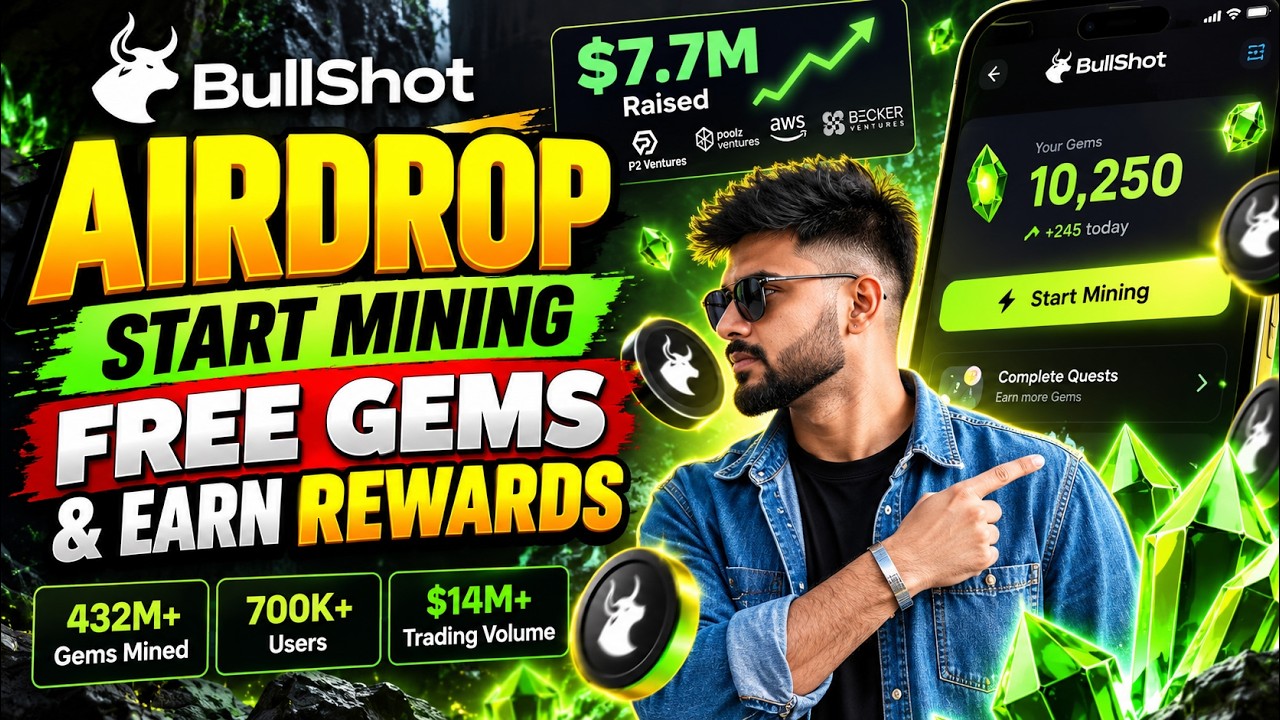 BullShot Airdrop 🚀 Start Mining FREE Gems & Earn Rewards