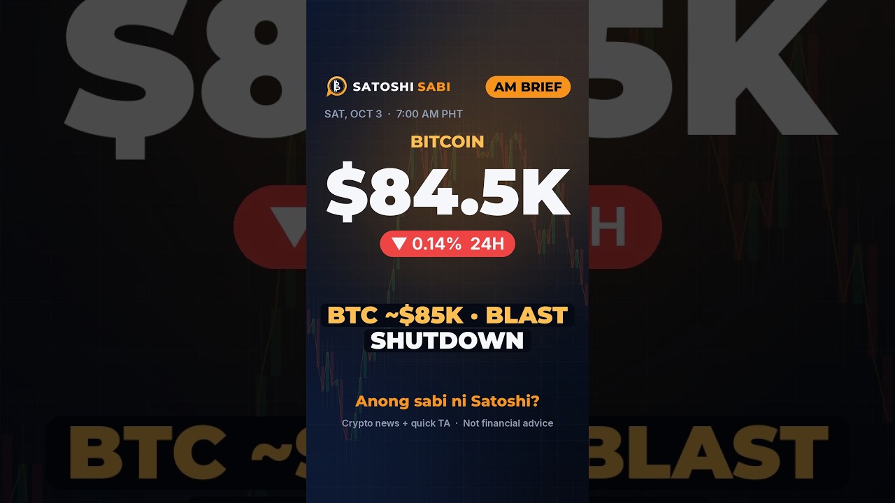 Crypto AM Brief: BTC ~K, Blast L2 shutdown + Circle