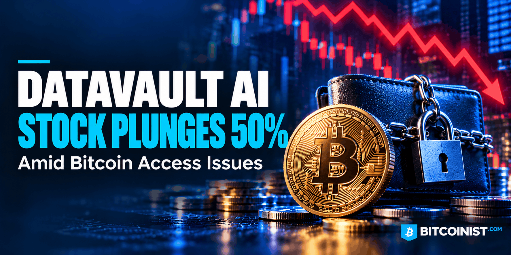 Datavault AI Stock Plunges 50% Amid Bitcoin Access Issues