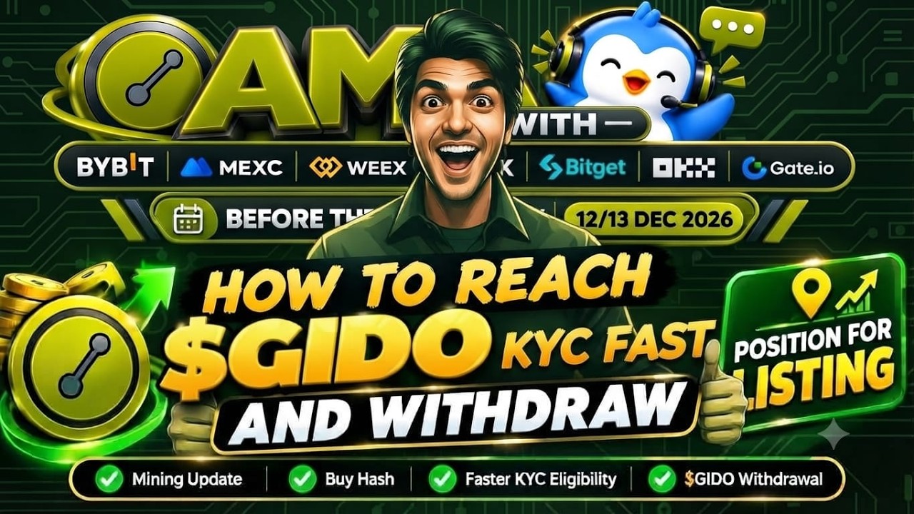 Gido chain mining Step by Step complete guide & Crypto