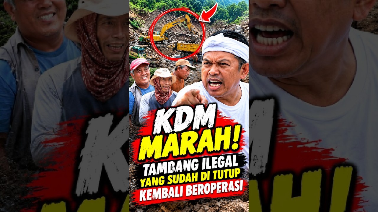 KDM MARAH! TAMBANG ILEGAL YANG SUDAH DI TUTUP KEMBALI BEROPRASI